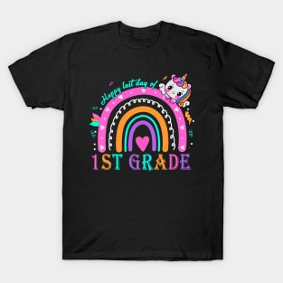 1st Grade Happy Last Day Of School Teacher Students Unicorn T-Shirt